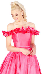 3 of 4 Mac Duggal 66723L Passion-Pink