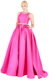 1 of 6 Mac Duggal 66728H Hot Pink