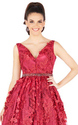 4 of 6 Mac Duggal 66756B Burgundy