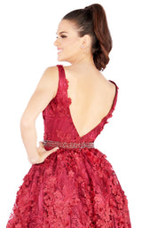 6 of 6 Mac Duggal 66756N Burgundy