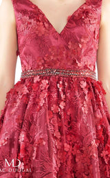 5 of 6 Mac Duggal 66756B Burgundy