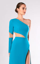 2 of 2 Edward Arsouni Couture FW668 Dress Jade