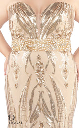6 of 6 Mac Duggal Fabulouss 66828F Gold