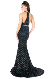 3 of 6 Mac Duggal 66835L Black-Emerald