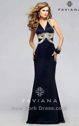 2 of 6 Faviana 7703 Navy