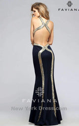 6 of 6 Faviana 7703 Navy