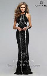 1 of 5 Faviana 7708 Black/Silver