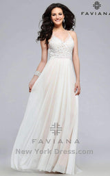 3 of 8 Faviana 7717 Ivory