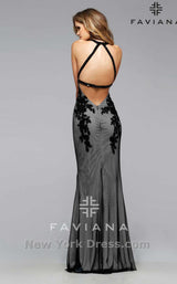 2 of 4 Faviana 7722 Black/Ivory