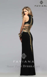 2 of 8 Faviana 7734 Black/Gold