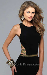 4 of 8 Faviana 7734 Black/Gold