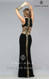3 of 8 Faviana 7734 Black/Gold