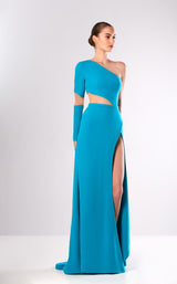 1 of 2 Edward Arsouni Couture FW668 Dress Jade