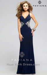 2 of 2 Faviana 7756 Navy