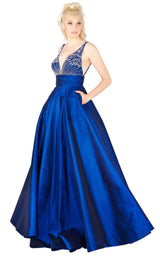 1 of 4 Mac Duggal 66926L Midnight Blue