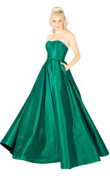 1 of 8 Mac Duggal 66929L Emerald Green