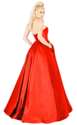 4 of 8 Mac Duggal 66929L Red