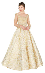1 of 6 Mac Duggal 66932D Gold