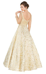 3 of 6 Mac Duggal 66932D Gold