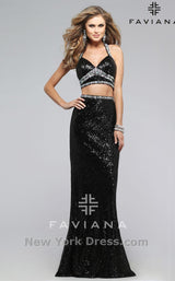 1 of 2 Faviana 7787 Black
