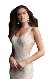5 of 6 Jovani 66965 Champagne