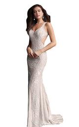 2 of 6 Jovani 66965 Champagne
