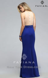 2 of 3 Faviana S7749 Royal/Nude