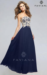 2 of 2 Faviana S7760 Navy