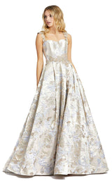 1 of 3 Mac Duggal 67087M Dress Golden-Blue