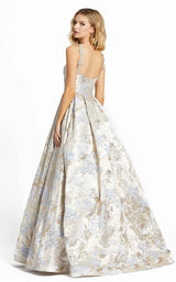 2 of 3 Mac Duggal 67087M Dress Golden-Blue