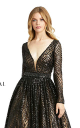 3 of 5 Mac Duggal 67103D Dress Black