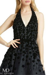 4 of 4 Mac Duggal 67111D Dress Black