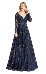 1 of 5 Mac Duggal 67113D Dress Midnight-Blue