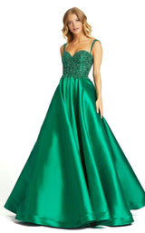 2 of 4 Mac Duggal 67116D Dress Emerald