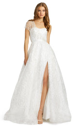 1 of 3 Mac Duggal 67120M Dress White