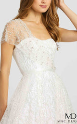 3 of 3 Mac Duggal 67120M Dress White