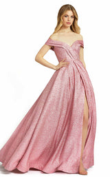 1 of 2 Mac Duggal 67121M Dress Metallic-Pink