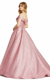 2 of 2 Mac Duggal 67121M Dress Metallic-Pink