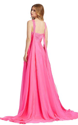 3 of 6 Mac Duggal 67132L Neon Pink