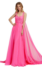 1 of 6 Mac Duggal 67132L Neon Pink