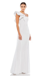 1 of 3 Mac Duggal 67156 Dress White