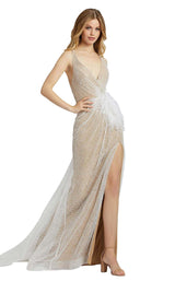 1 of 4 Mac Duggal 67189M Ivory/Nude