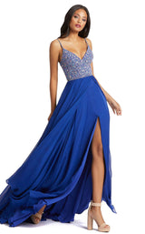 1 of 3 Mac Duggal 67273M Dress Sapphire