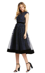 1 of 4 Mac Duggal 67289D Midnight-Black