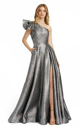 2 of 4 Mac Duggal 67297 Dress Platinum