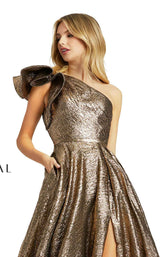 5 of 7 Mac Duggal 67297D Dress Antique-Bronze
