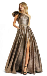 2 of 7 Mac Duggal 67297D Dress Antique-Bronze