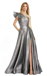 1 of 7 Mac Duggal 67297D Dress Platinum