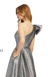 6 of 7 Mac Duggal 67297D Dress Platinum