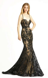 1 of 5 Mac Duggal 67353D Dress Black-Nude